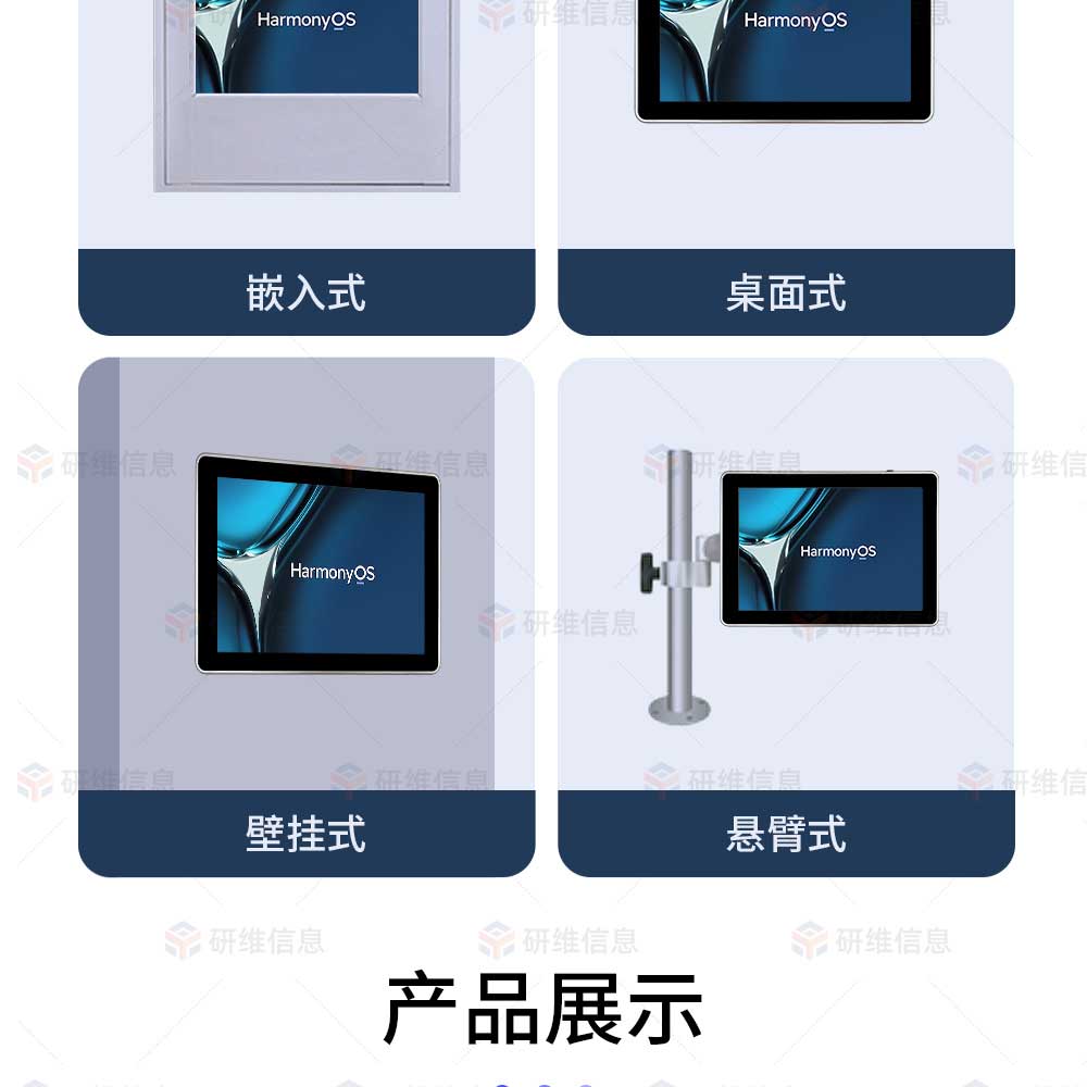 10.1寸工業平板電腦|國產化鴻蒙系統嵌入式電腦|工業電腦|觸摸屏一體機電腦